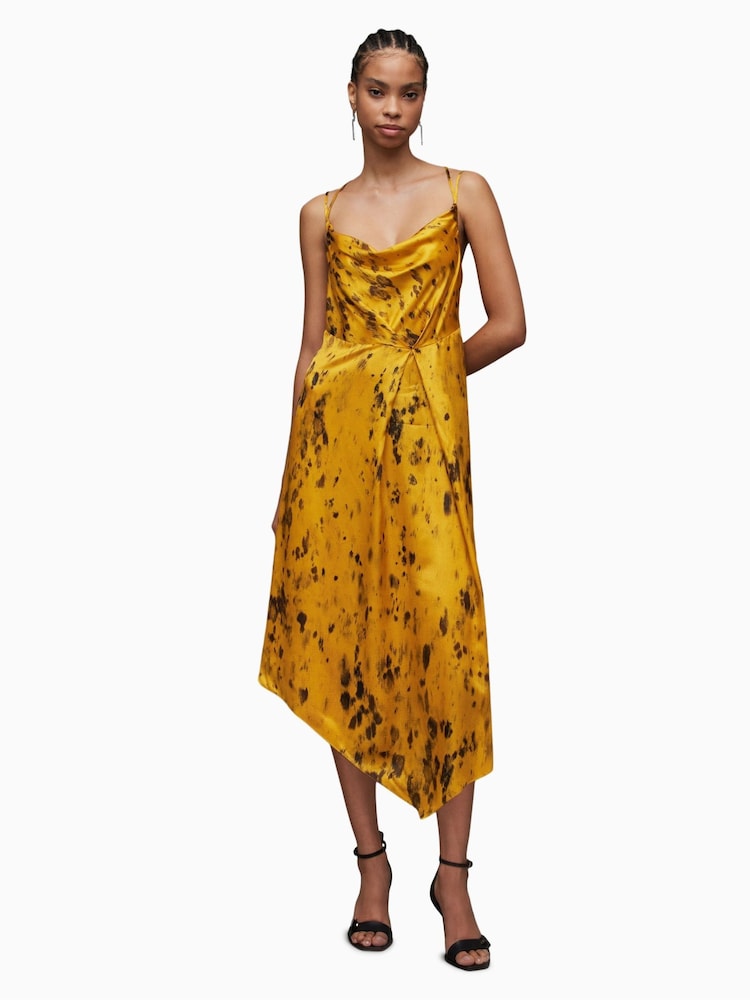AllSaints Yellow Marta Ronnie Dress - Image 2 of 7