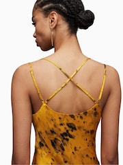 AllSaints Yellow Marta Ronnie Dress - Image 6 of 7