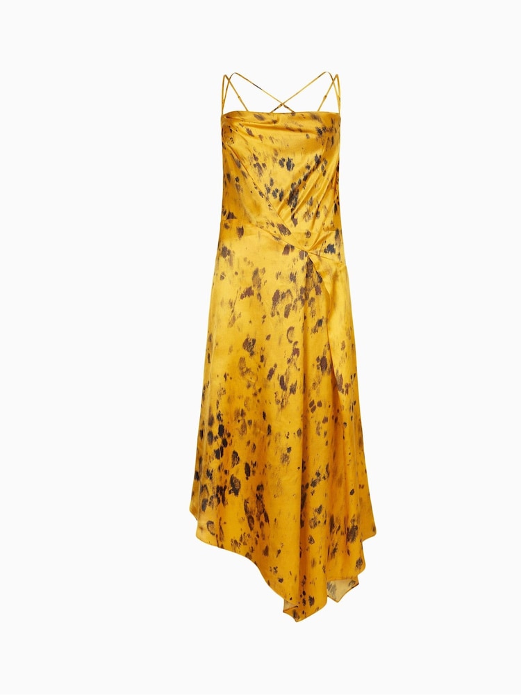 AllSaints Yellow Marta Ronnie Dress - Image 7 of 7