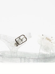 Lelli Kelly Bow Glitter Jelly Sandals - Image 1 of 5