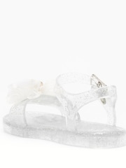 Lelli Kelly Bow Glitter Jelly Sandals - Image 3 of 5