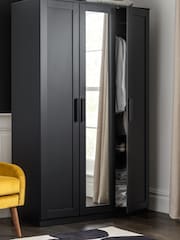 Black Flynn Triple Wardrobe - Image 1 of 8
