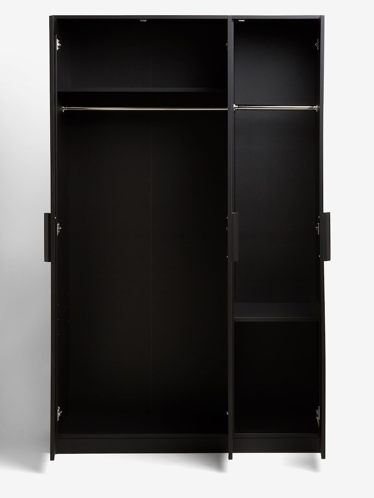 Black Flynn Triple Wardrobe - Image 2 of 8