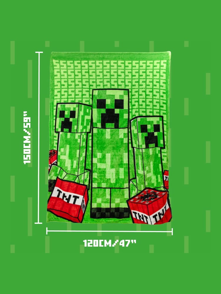 Paladone Minecraft Creeper Cushion Blanket - Image 2 of 4