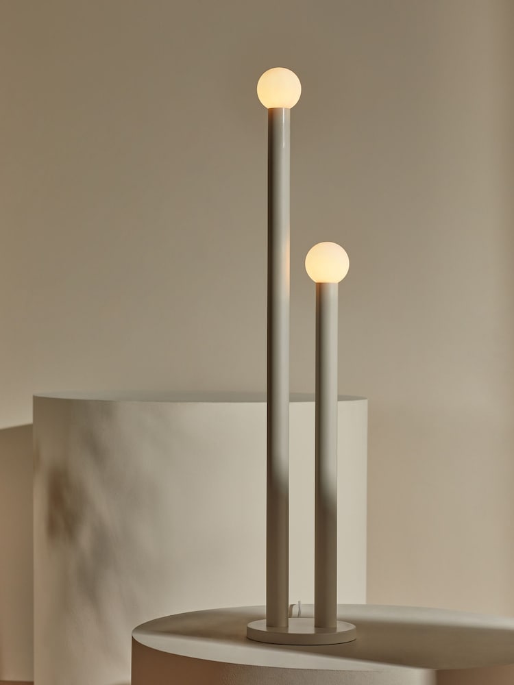 MADE.COM Cream Graysen Floor Lamp - Image 1 of 3