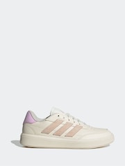 adidas Cream adidas Court Block Animal Trainers - Image 1 of 7