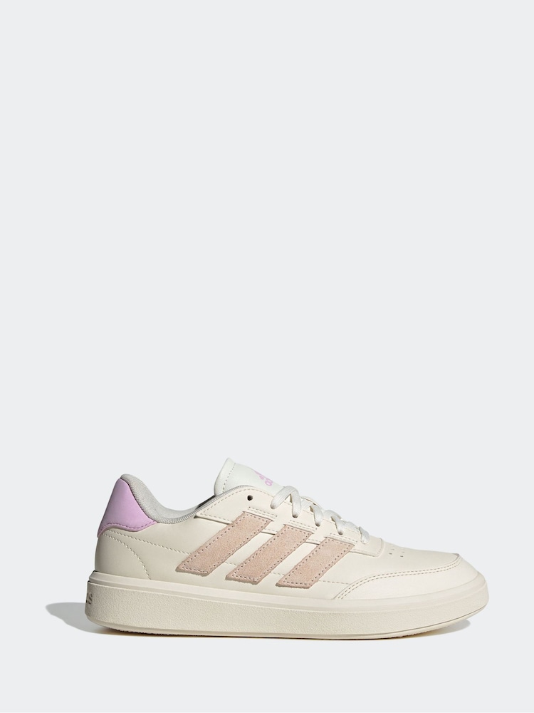 adidas Cream adidas Court Block Animal Trainers - Image 1 of 7