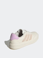 adidas Cream adidas Court Block Animal Trainers - Image 2 of 7