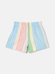 Joules Girls' Happiness Multi Striped Shorts - Image 2 of 4