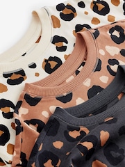 Brown/Cream Short Pyjamas 3 Pack (3-16yrs) - Image 10 of 11