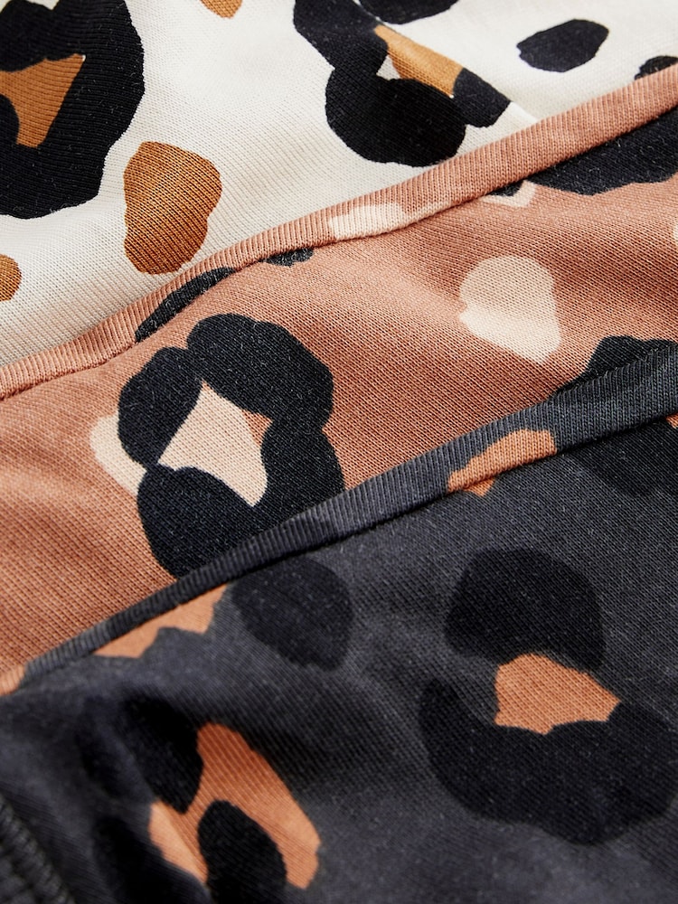 Brown/Cream Short Pyjamas 3 Pack (3-16yrs) - Image 11 of 11
