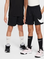 שחור - מכנסיים קצרים מבד מנדף זיעה של Nike דגם Swoosh Multi+ - Image 4 of 9