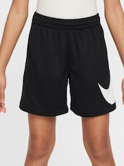 שחור - מכנסיים קצרים מבד מנדף זיעה של Nike דגם Swoosh Multi+ - Image 6 of 9