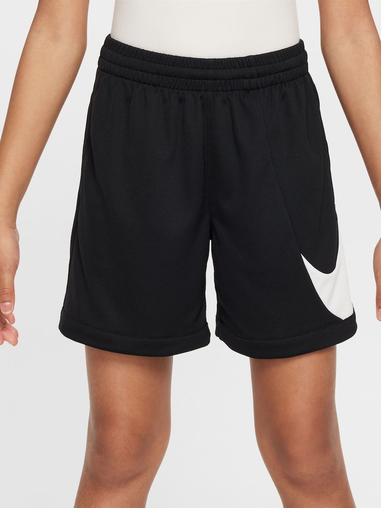 שחור - מכנסיים קצרים מבד מנדף זיעה של Nike דגם Swoosh Multi+ - Image 6 of 9