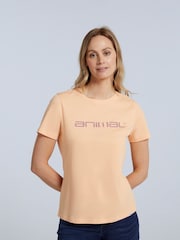 Animal Orange Womens Marina Logo 100% Cotton T-Shirt - Image 1 of 1