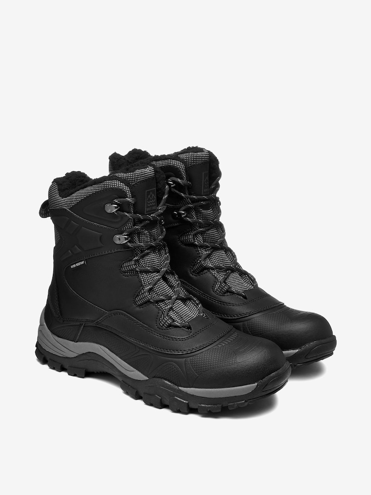 Black Waterproof Tall Snow Boots - Image 3 of 7