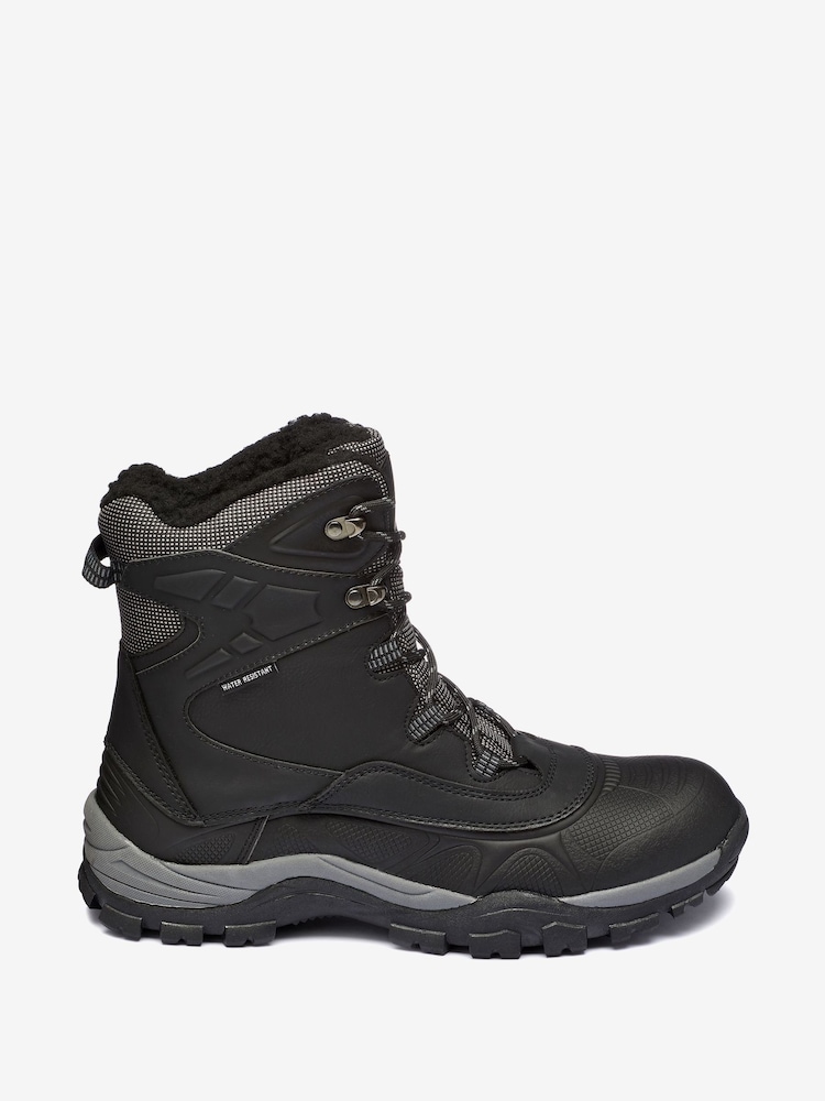 Black Waterproof Tall Snow Boots - Image 5 of 7