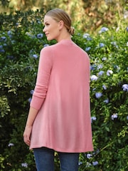 Pure Collection Pink Gassato Swing Cardigan - Image 2 of 3