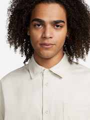 Nike White Club Button Down Shacket - Image 3 of 7
