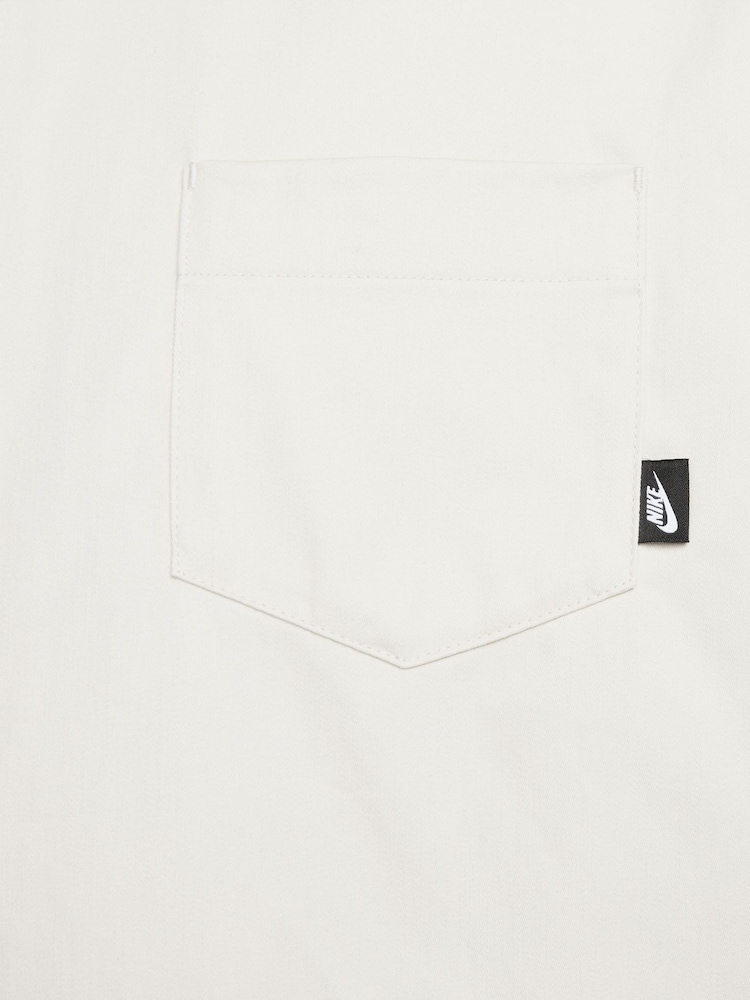 Nike White Club Button Down Shacket - Image 7 of 7