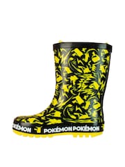 Character Yellow Pokemon Pikachu Printed Wellies - Image 2 of 5
