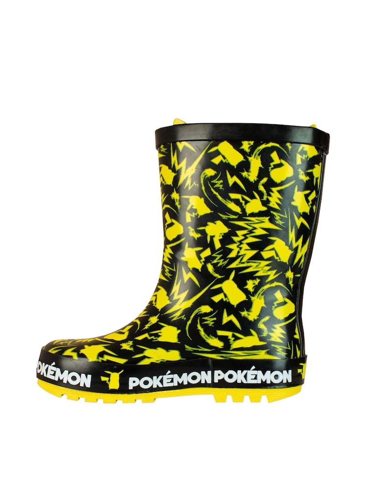 Pokemon Pikachu Bedruckte Gummistiefel - Bild 2 von 5 Pokemon Pikachu Bedruckte Gummistiefel - Bild 2 von 5