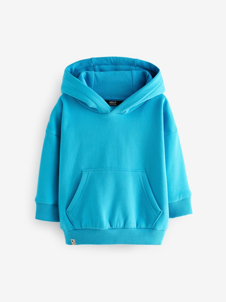 Aqua Blue Long Sleeve Soft Touch Hoodie (3mths-7yrs) - Image 1 of 3 Aqua Blue Long Sleeve Soft Touch Hoodie (3mths-7yrs) - Image 1 of 3