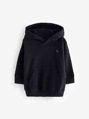 Negro - Sudadera con capucha de manga larga de tacto suave (3 meses-7 años) - Imagen 1 de 3