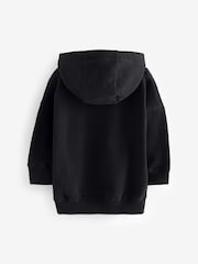 Negro - Sudadera con capucha de manga larga de tacto suave (3 meses-7 años) - Imagen 2 de 3