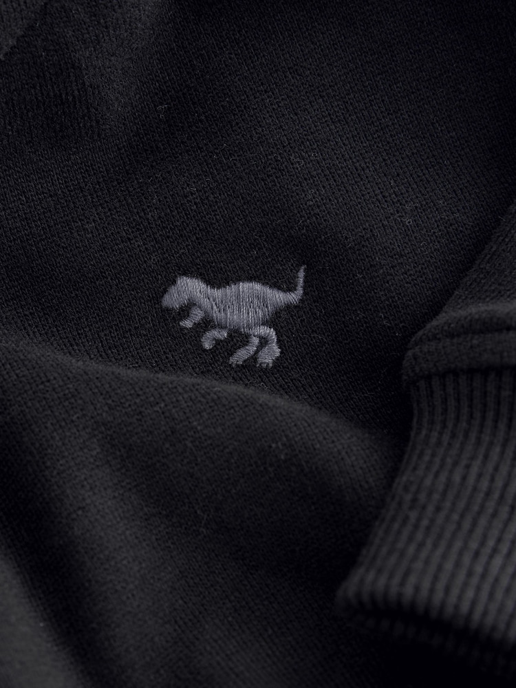 Negro - Sudadera con capucha de manga larga de tacto suave (3 meses-7 años) - Imagen 3 de 3
