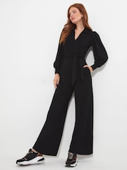 Joe Browns Black Charming Zipped Jumpsuit - Image 1 of 4