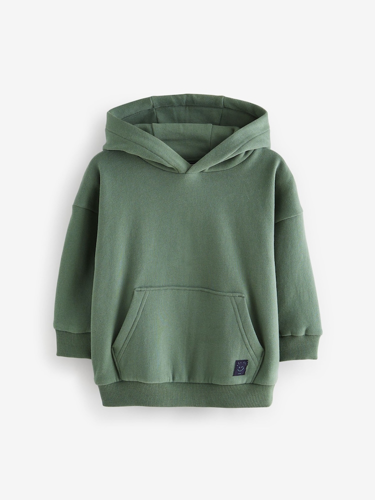 Khaki Green Long Sleeve Soft Touch Hoodie (3mths-7yrs) - Image 1 of 3