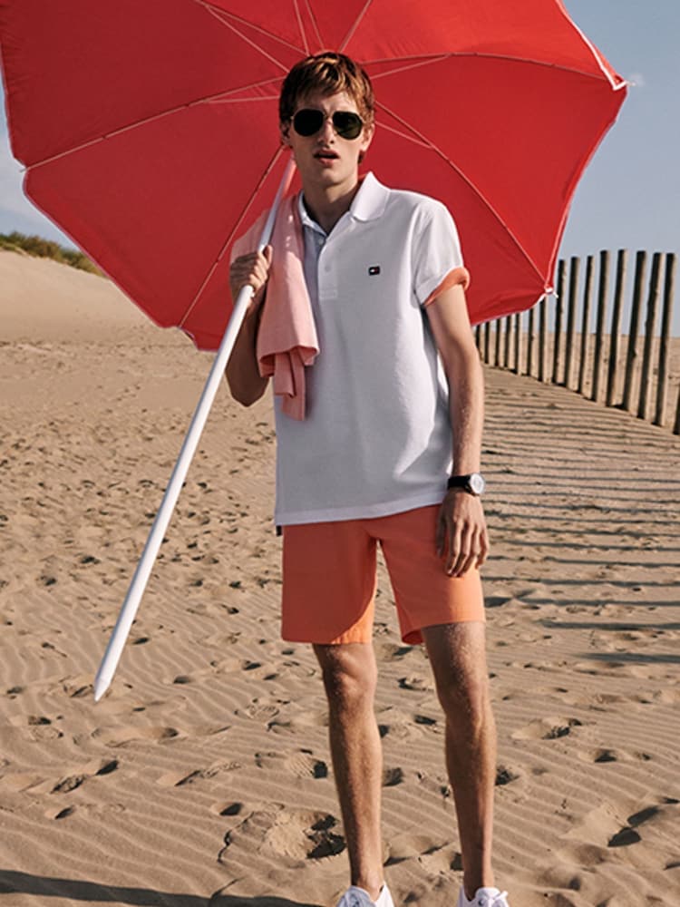 Белый - Tommy Hilfiger 1985 Тонкая рубашка-поло - Image 2 of 5 Белый - Tommy Hilfiger 1985 Тонкая рубашка-поло - Image 2 of 5