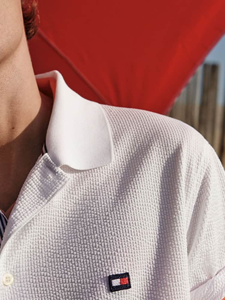 Білий - Tommy Hilfiger 1985 Тонка сорочка-поло - Image 3 of 5