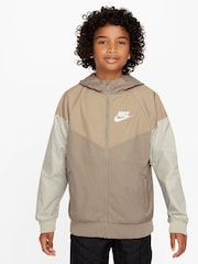 Nike Brown Windrunner Jacket - Image 1 of 8