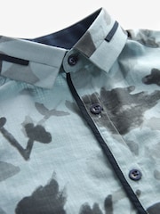 Blue Floral Print Shirt (3-16yrs) - Image 6 of 6
