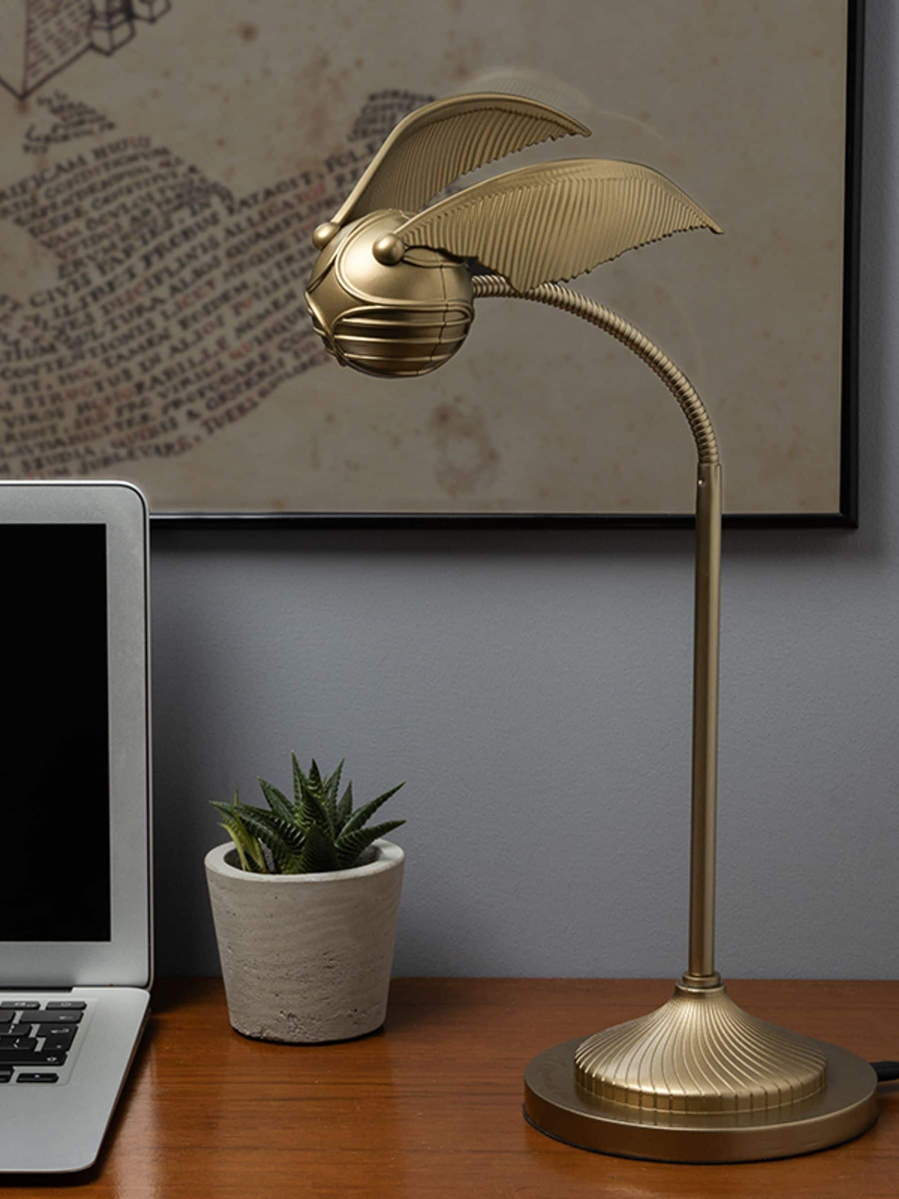 Harry Potter Golden Snitch Posable Desk Lamp - Officially Licensed Harry Potter Decor, Table For Bedside With Posable Light - Image 4