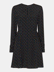 Whistles Scattered Hearts Flippy Black Dress - Image 5 of 5