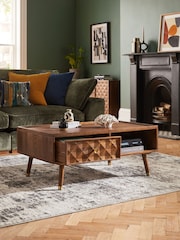 Dark Lloyd Mango Wood Storage Coffee Table - Image 1 of 10