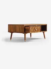 Dark Lloyd Mango Wood Storage Coffee Table - Image 5 of 10