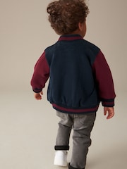 Navy/Burgundy Letterman Jacket (3mths-7yrs) - Image 2 of 7