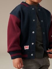 Navy/Burgundy Letterman Jacket (3mths-7yrs) - Image 3 of 7