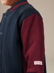 Navy/Burgundy Letterman Jacket (3mths-7yrs) - Image 4 of 7