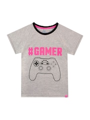 Harry Bear Black Gaming Short 100% Cotton Pyjamas - Image 2 of 5