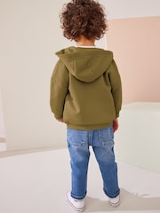 Olive Green Zip Through Hoodie (3mths-7yrs) - Image 2 of 6