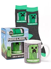 Vanilla Underground Green Minecraft Pusheen Green Mug and Sock Set - Image 1 of 5