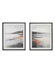 Gallery Home Grey Radiant Summer Framed Canvas Set of 2 - Image 1 of 4