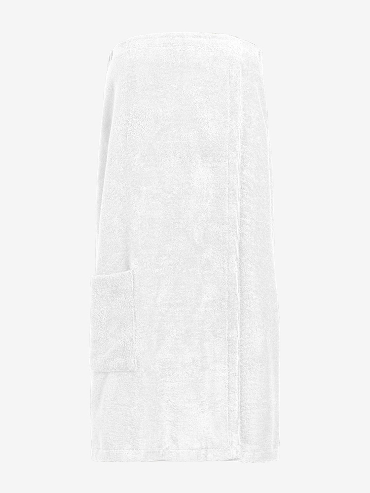 White 100% Cotton Hair & Towel Wrap Set - Image 4 of 4