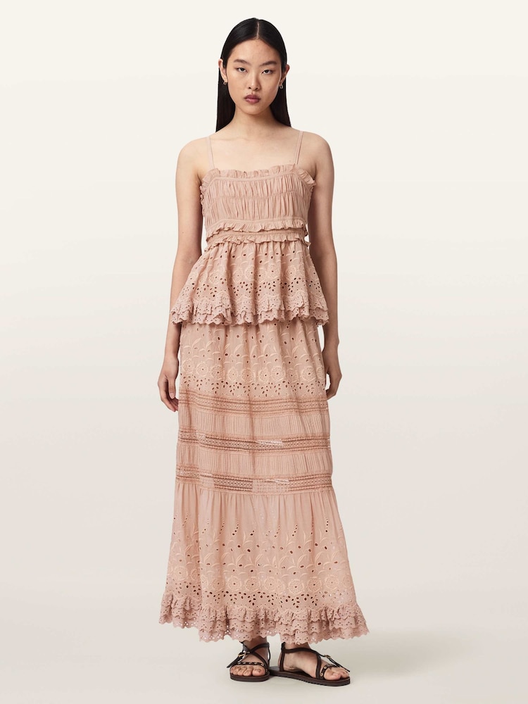 AllSaints Pink Camille Top - Image 2 of 6