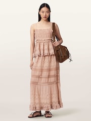 AllSaints Pink Camille Top - Image 5 of 6